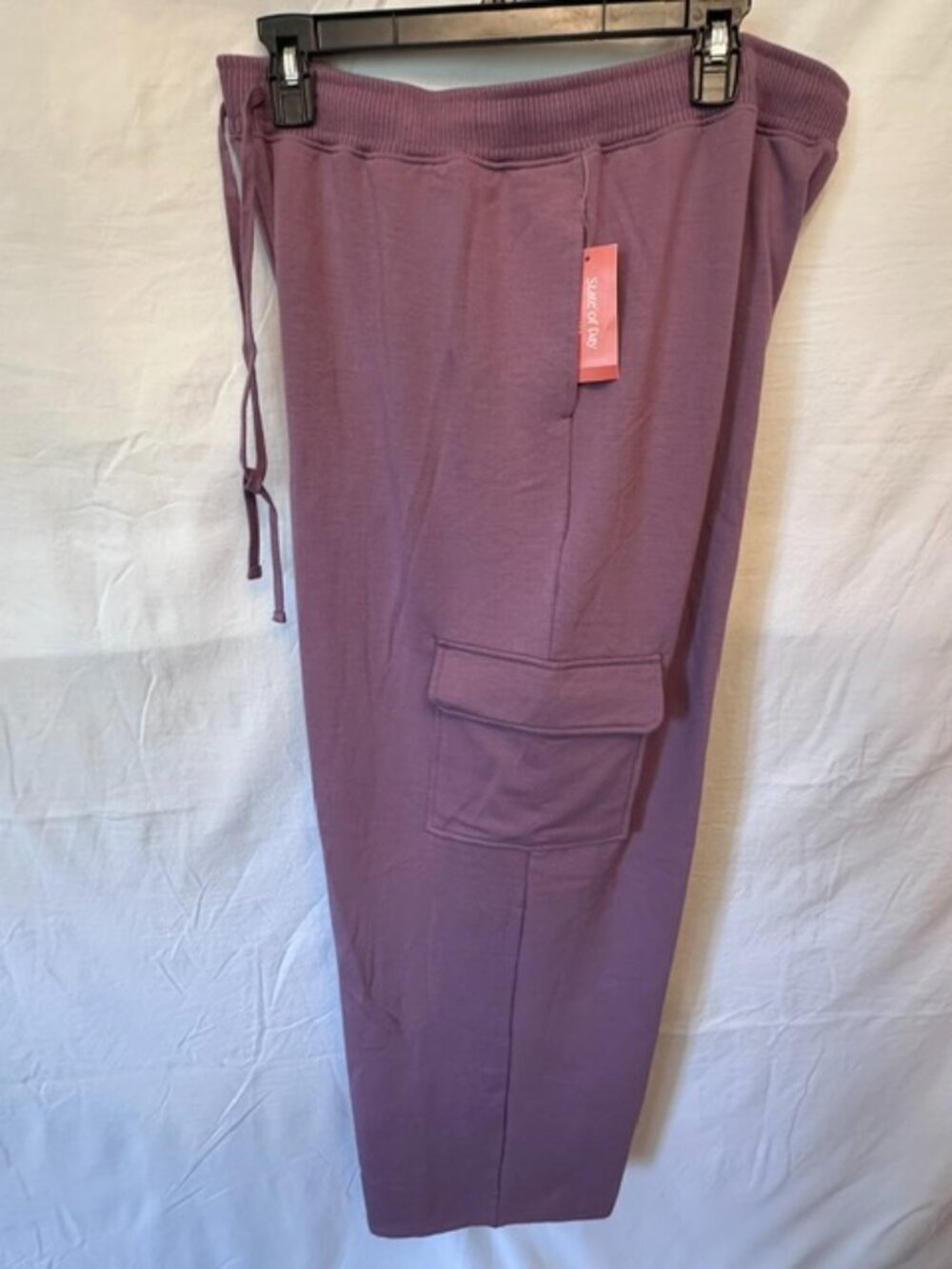 State of Day Intimates Purple Cargo Lounge Pants Women's Large NWT